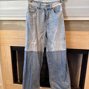 PacSun Baggy Fit Color Block Jeans